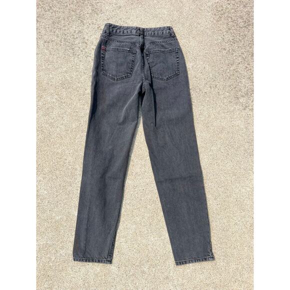 BDG Pants Women Size 25 Black High Rise Mom Straight Jeans Zip Fly 5-Pocket - Picture 5 of 5